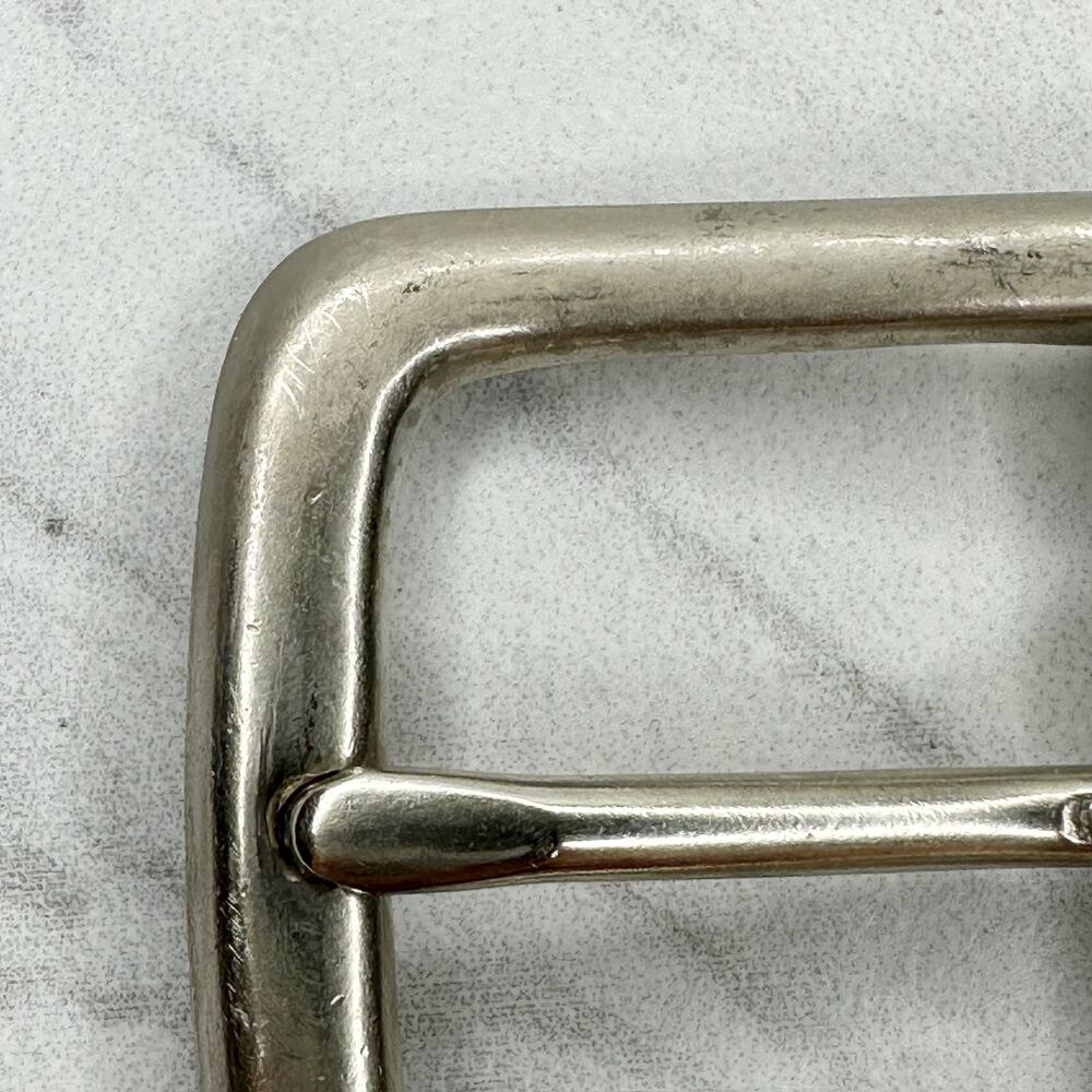 Silver Tone Simple Basic Belt Buckle - Picture 2 of 9